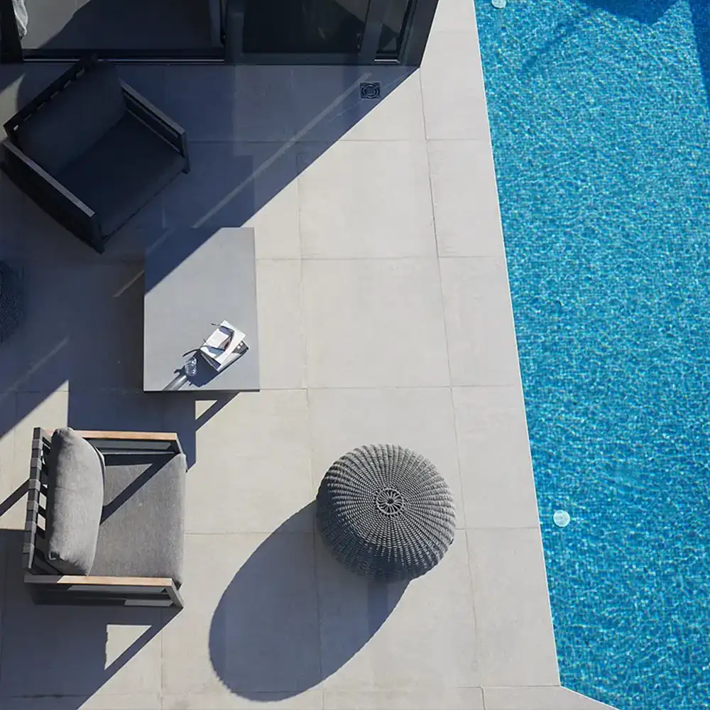 Villa Bonaca terrace view with swimming pool