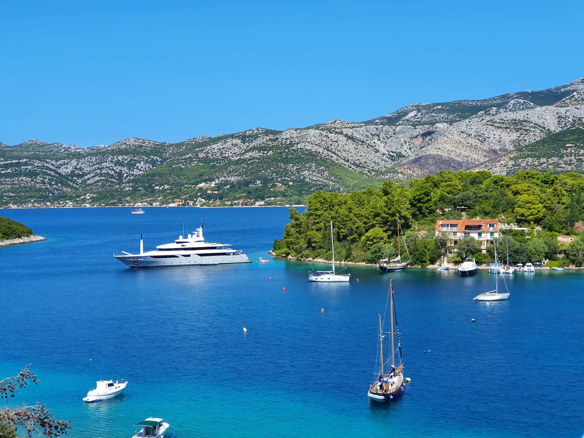 panoramic view from the sea