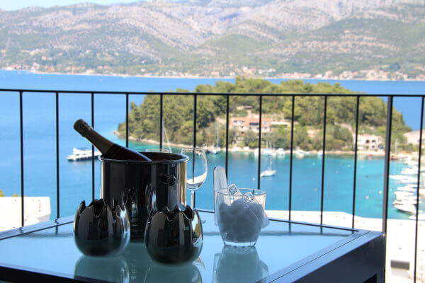 korcula holiday beachview apartment rosmarin in croatia